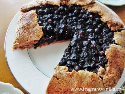 Vegan Blueberry Cream Cheese Galette 2