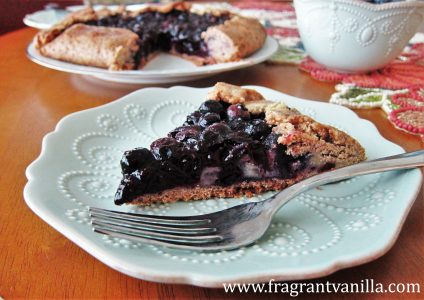 Vegan Blueberry Cream Cheese Galette