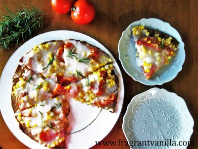 Vegan Roasted Tomato and Sweet Corn Pizza 3