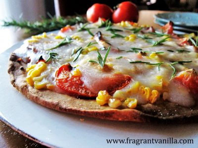 Vegan Roasted Tomato and Sweet Corn Pizza 5