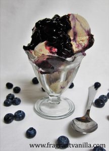 Vegan Vanilla Cheesecake Ice Cream with Blueberry Jam Swirl 2
