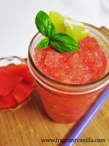 Watermelon Basil Slushie 4