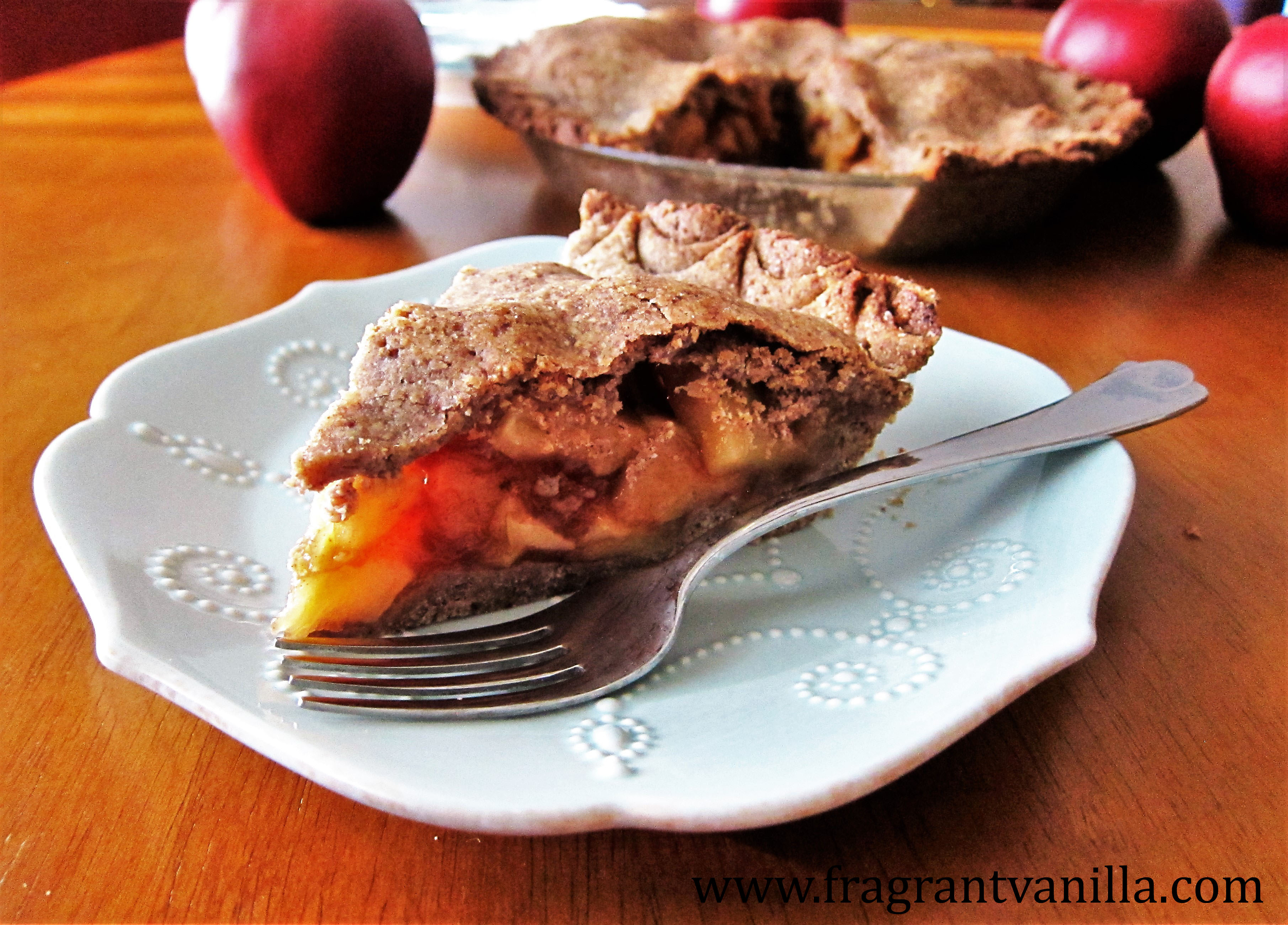 Vegan Hazelnut Crusted Apple Pie