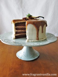 Pear Caramel Cake with Cream Cheese Frosting