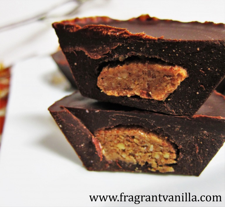 Sugar Free Dark Chocolate Almond Butter Cups Fragrant Vanilla Cake