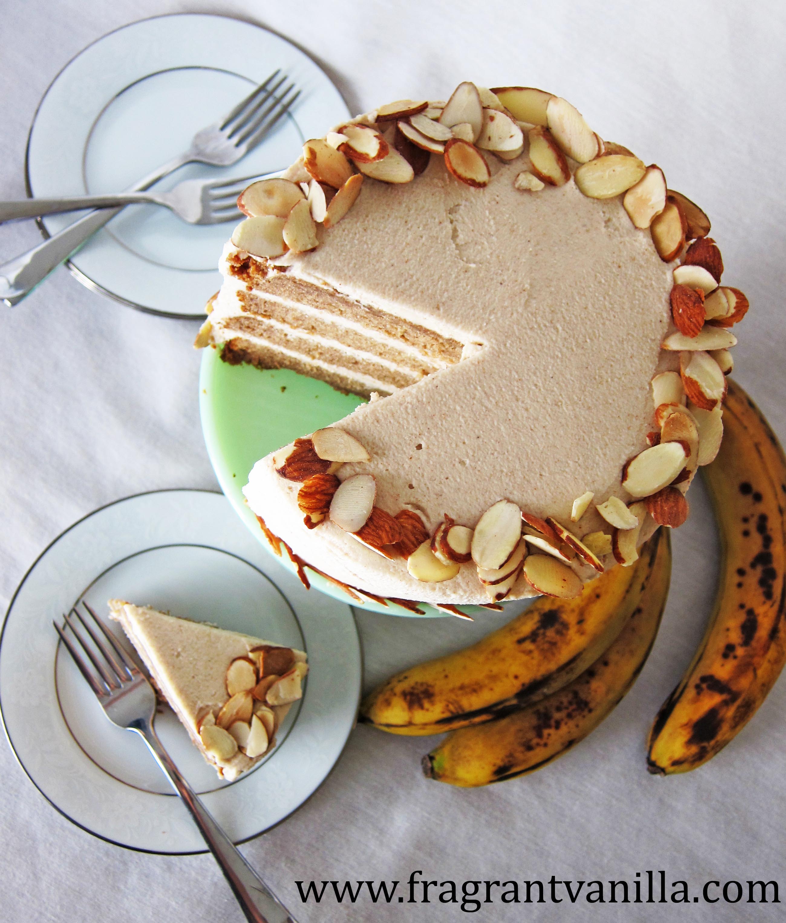 Fluffy Banana Almond Cake - Pregnancy Eats