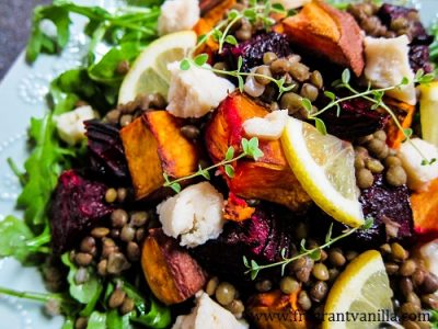 Roasted Beet, Sweet Potato and Lentil Salad 2