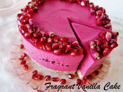 Rose Pomegranate Cheesecake FV