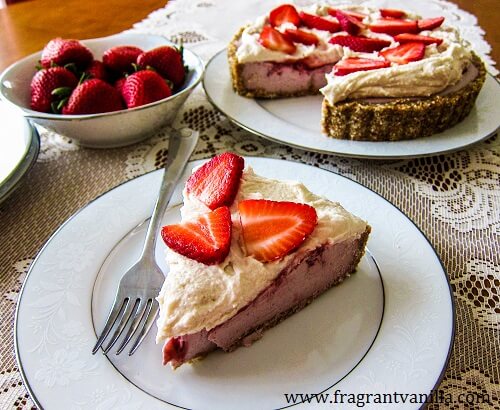 Vegan Strawberries and Cream Pie
