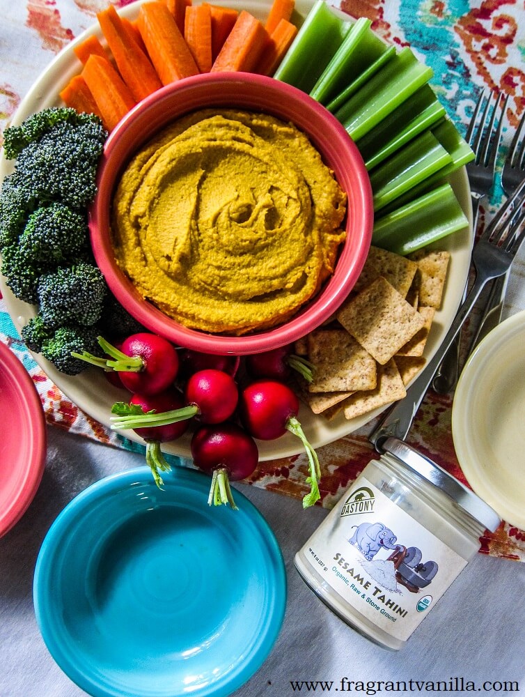 Moroccan Roasted Carrot Hummus
