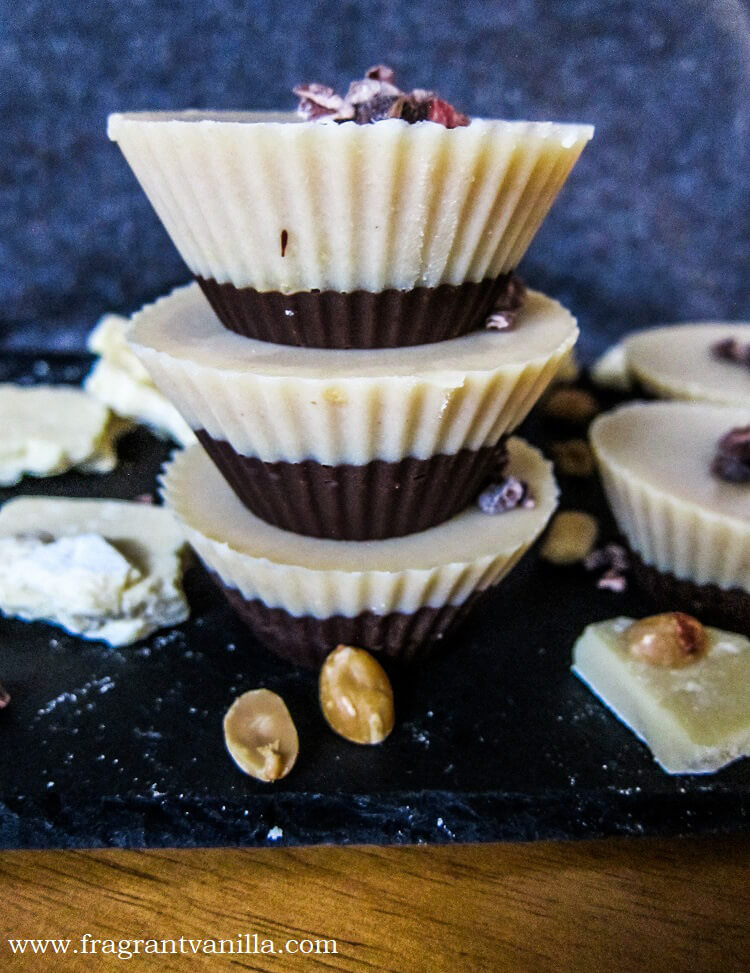 Black and White Peanut Butter Cups