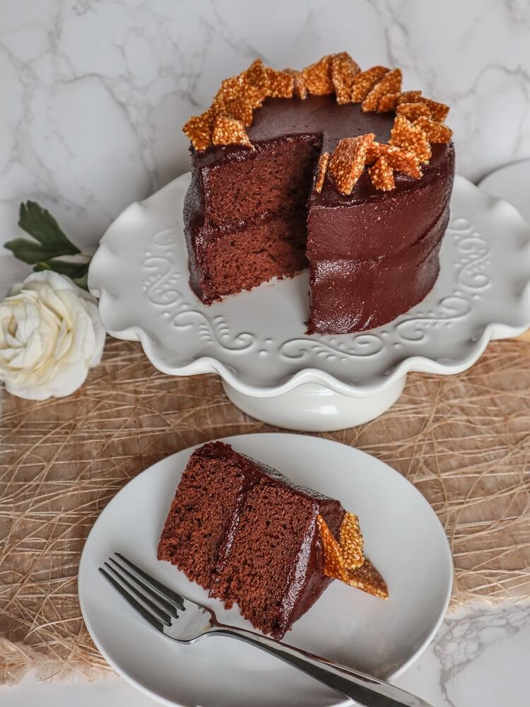 Vegan Tahini Chocolate Cake 