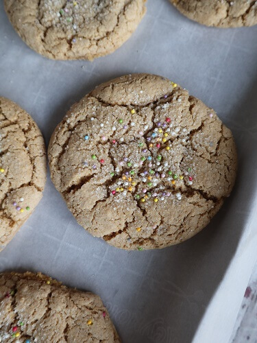 Vegan Birthday Cake Sugar Cookies