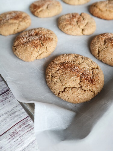 Vegan Banana Snickerdoodle Cookies