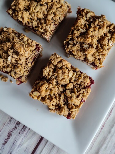 Vegan Raspberry Jam Bars