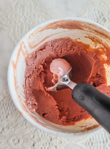 Vegan Raspberry Rose Gelato