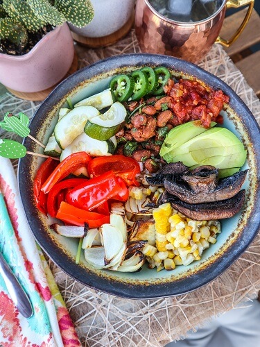 Roasted Veggie Burrito Bowl