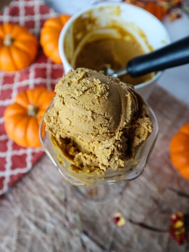 6 Ingredient Vegan Pumpkin Spice Ice Cream