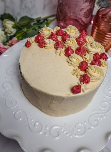 Vegan Peanut Butter and Jelly Layer Cake