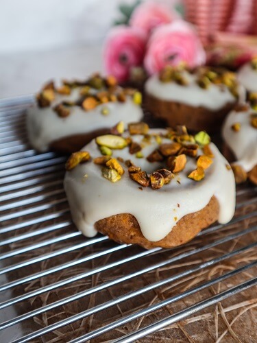 Vegan Carrot Cake Doughnuts