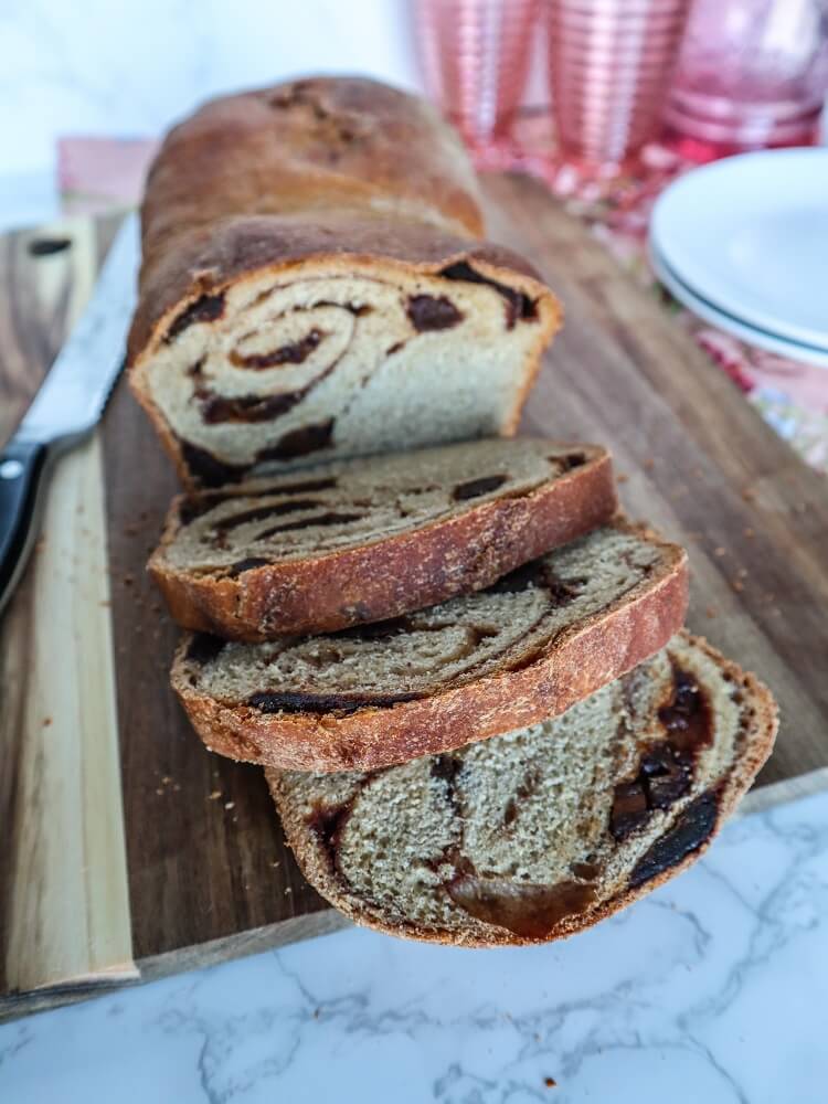 Vegan Date Cinnamon Swirl Bread