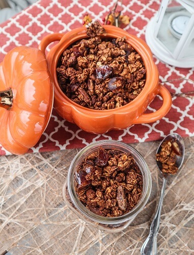 Vegan Pumpkin Maple Date Granola