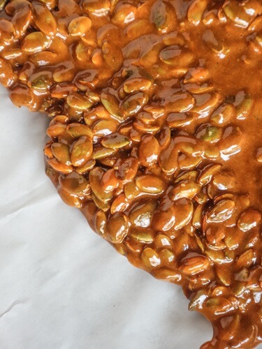 Spiced Pumpkin Seed Brittle