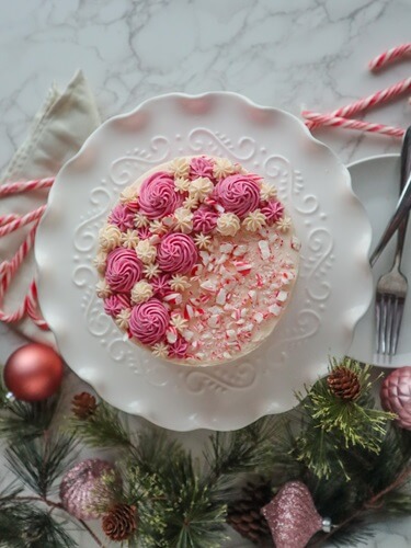 Vegan Marble Peppermint Cake