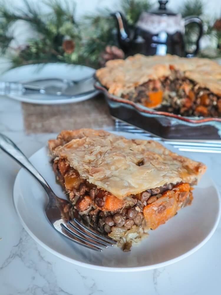 Winter Vegetable Lentil Pie