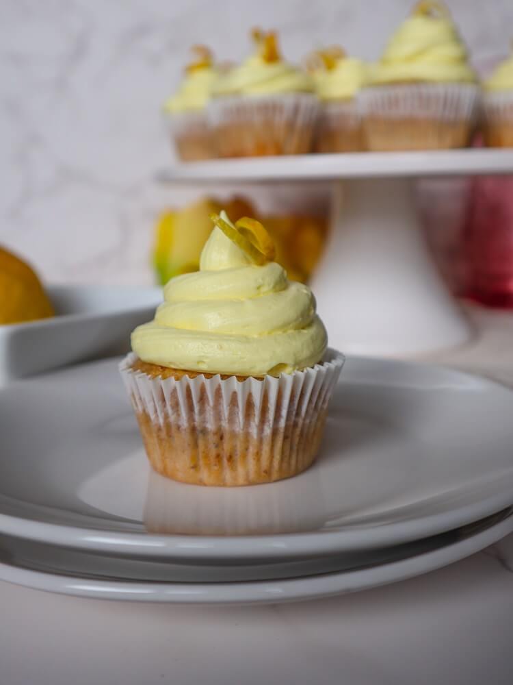 Vegan Lemon Poppy Seed Cupcakes