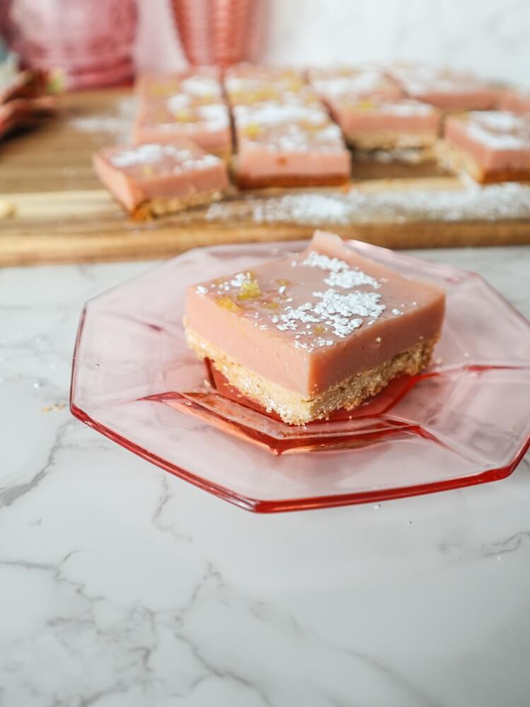 Vegan Strawberry Lemonade Bars