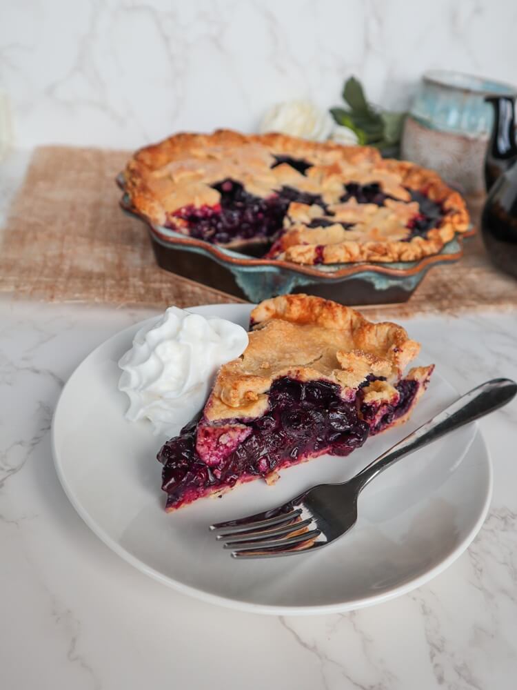 Vegan Blueberry Maple Pie