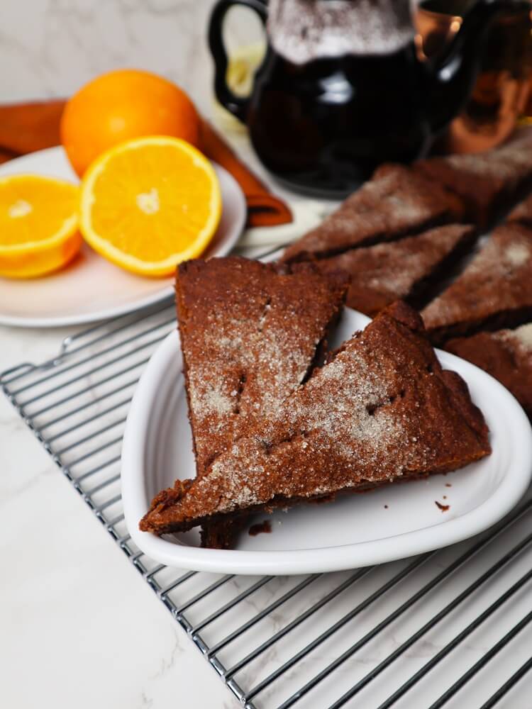 Vegan Dark Chocolate Orange Short Bread